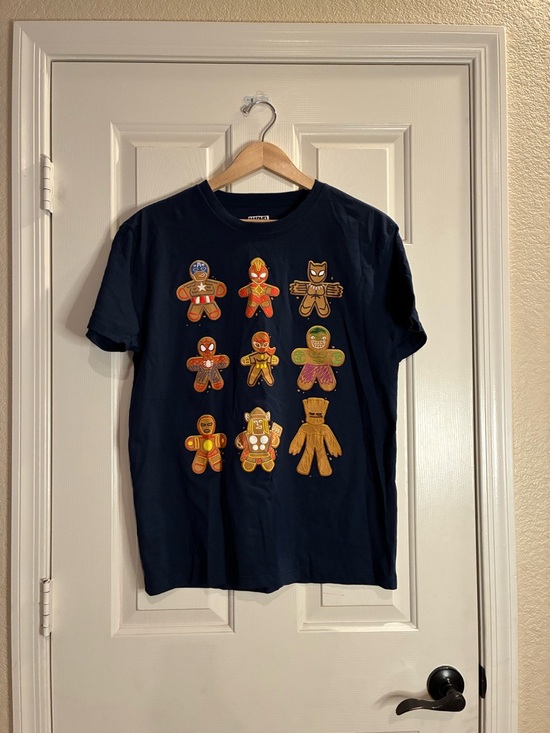 Marvel Tops - Marvel Navy Logo Graphic Tee